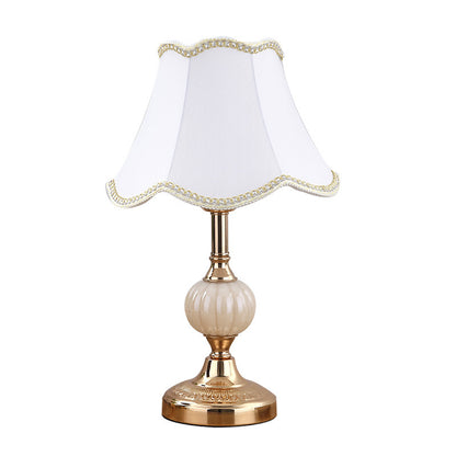 Vintage European Glass Table Lamp