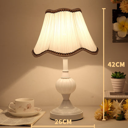 Vintage European Glass Table Lamp