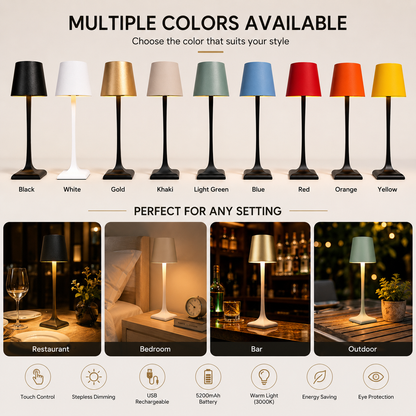 Nordic Rechargeable Table Lamp | Modern USB LED Light