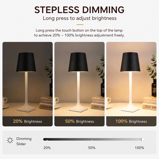 Nordic Rechargeable Table Lamp | Modern USB LED Light